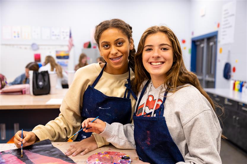 Students participate in fine arts classes